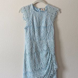 Baby blue lace dress